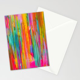 Neon Double Abstract Stationery Cards