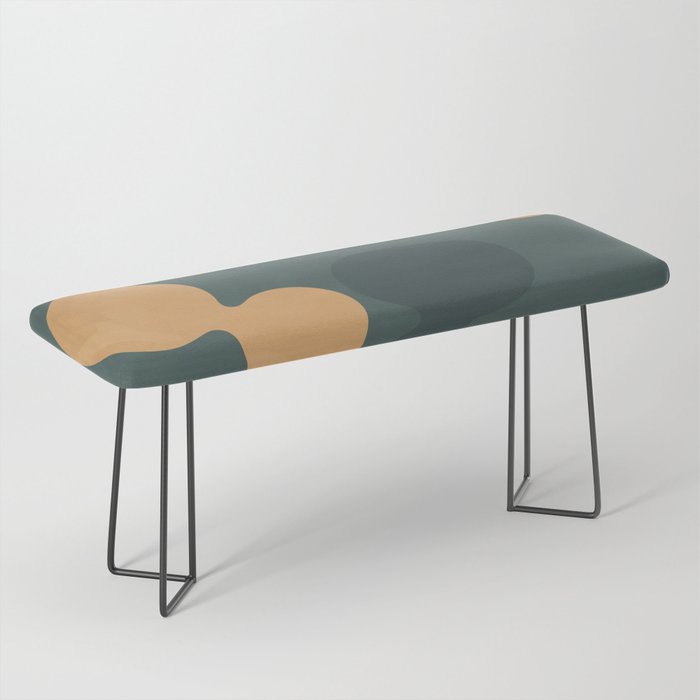 Nordic Earth Tones - Abstract Shapes 5 Bench
