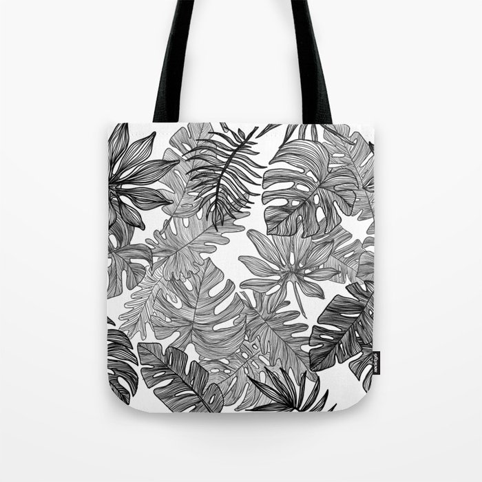 Jungle Leaves Tote Bag by JillyBeanDesign | Society6
