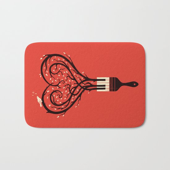 Paint Your Love Song Bath Mat