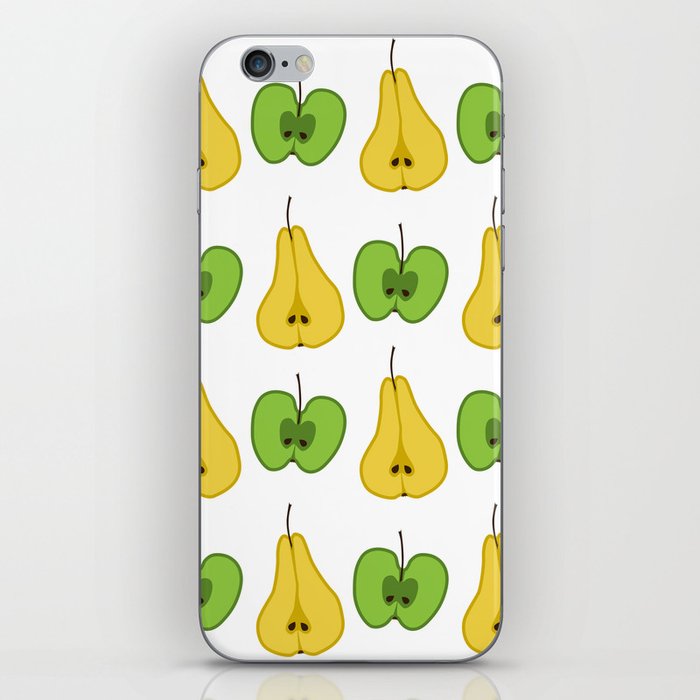 Apple and pear pattern iPhone Skin