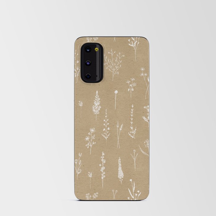 Wildflowers kraft Android Card Case