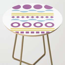 Patterned shape line collection 3 Side Table