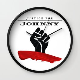 Justice For Johnny Wall Clock