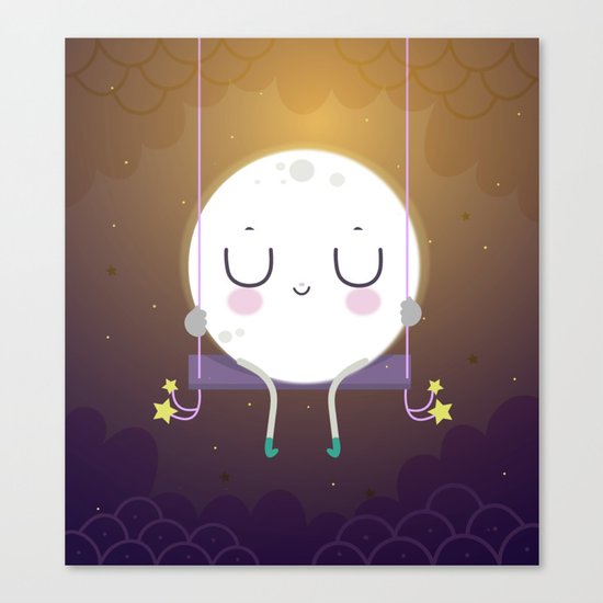 Little Moon Canvas Print