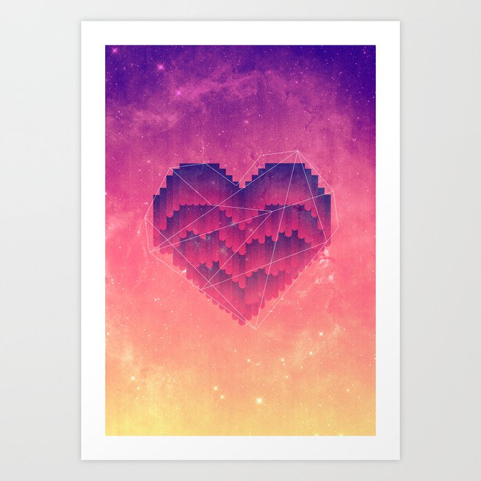 Interstellar Heart III Art Print