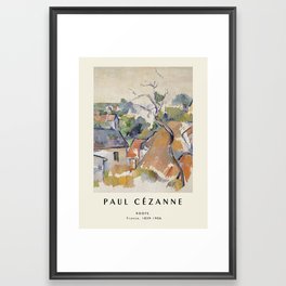 Poster-Paul Cézanne-Roofs. Framed Art Print