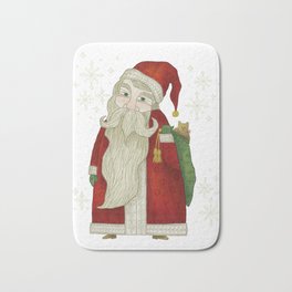 Saint Nicholas Bath Mat | Christmas, Painting, Popular, Winter, Santa, Saintnicholas, Digital, Holiday 