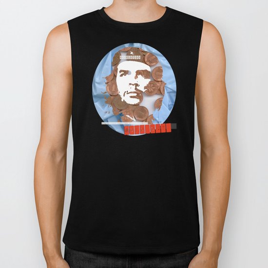 Che Guevara Collage Biker Tank