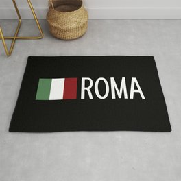 Italy: Italian Flag & Roma Rug | Capitale, Romano, Europe, Flag, Italia, Roma, Roman, Italy, Italian, Rome 