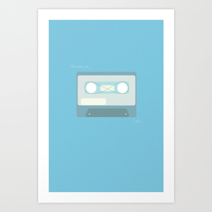 The Perks Of Being A Wallflower Minimalist Poster Blue Art Print By Panicsoy