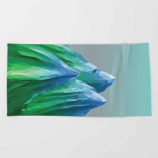 Night Mountains No. 40 Beach Towel