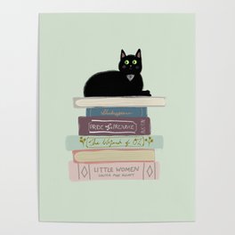 Books & Cats Poster