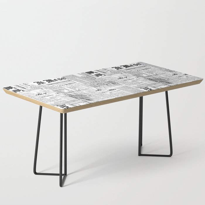 Black And White Collage Of Grunge Newspaper Fragments