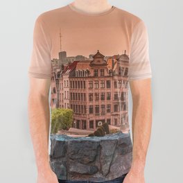 Brussels Square Belgium All Over Graphic Tee