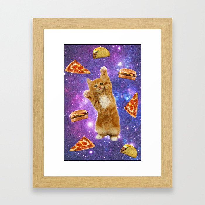 Taco Cat Framed Art Print