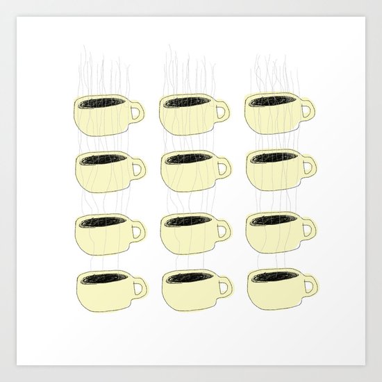 ME AGAINST THE MORNING Art Print