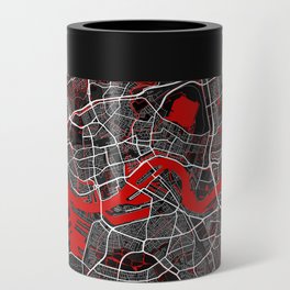 Rotterdam City Map of South Holland, Netherlands - Oriental Can Cooler