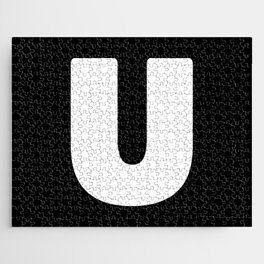 U (White & Black Letter) Jigsaw Puzzle