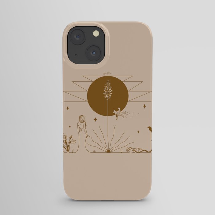 It Was All A Dream - Tan & Rust iPhone Case
