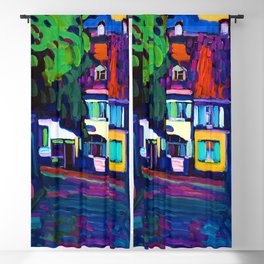 Wassily Kandinsky Houses in the Obermarkt at Murnau Blackout Curtain