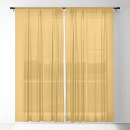 Orange-Gold Sheer Curtain