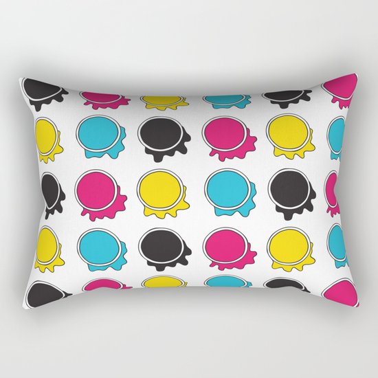 Spilled Ink Rectangular Pillow