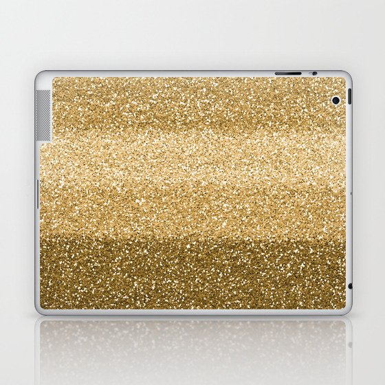 Glitter Glittery Copper Bronze Gold Laptop & iPad Skin