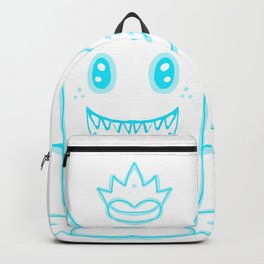 Happy Devil Backpack | Devil, Graphicdesign, Vampire, Blue, Digital, Wings, Flying, Cute, King, Populardesign 