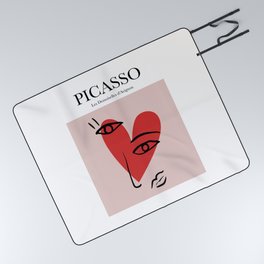 Picasso - Les Demoiselles d'Avignon Picnic Blanket | Face, Famous, Picasso, Oil, Love, Pink, Acrylic, Minimal, Fashion, Aerosol 