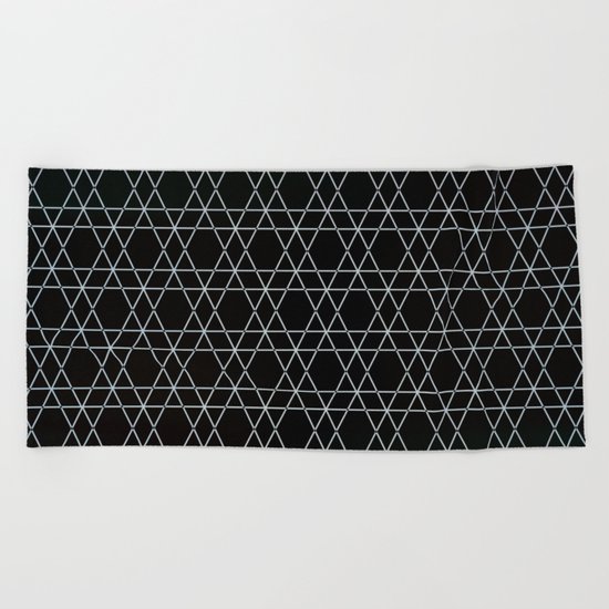 Black Diamonds Beach Towel