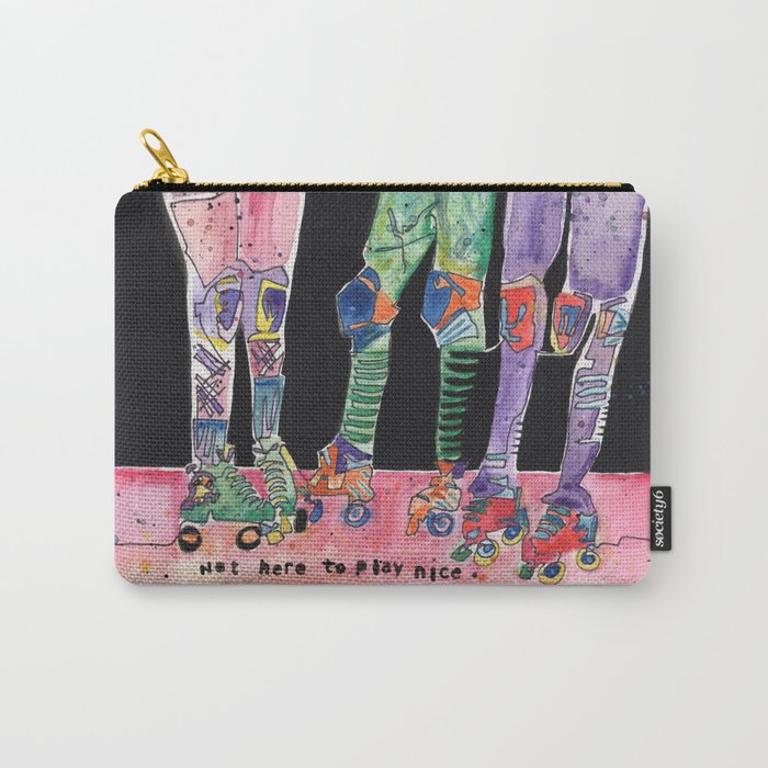 Roller Derby Girls Carry-All Pouch