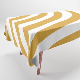 Golden Stripes Tablecloth