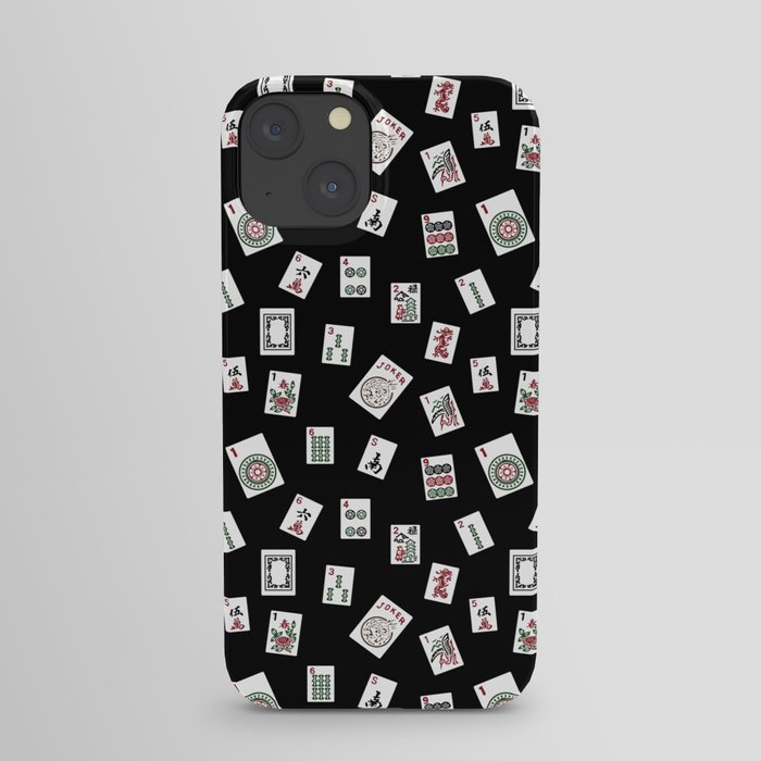 Black Mahjong iPhone Case