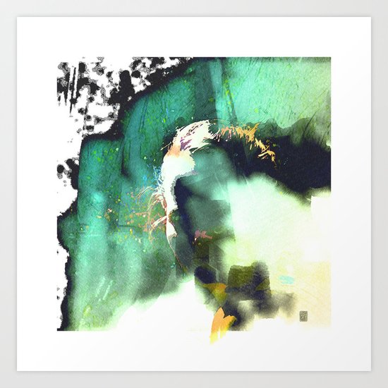 the model Art Print