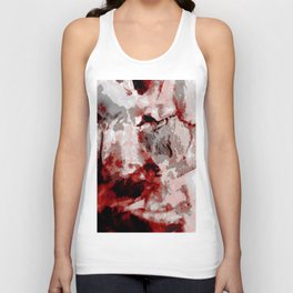 Supported: a red grey stone abstract Unisex Tank Top