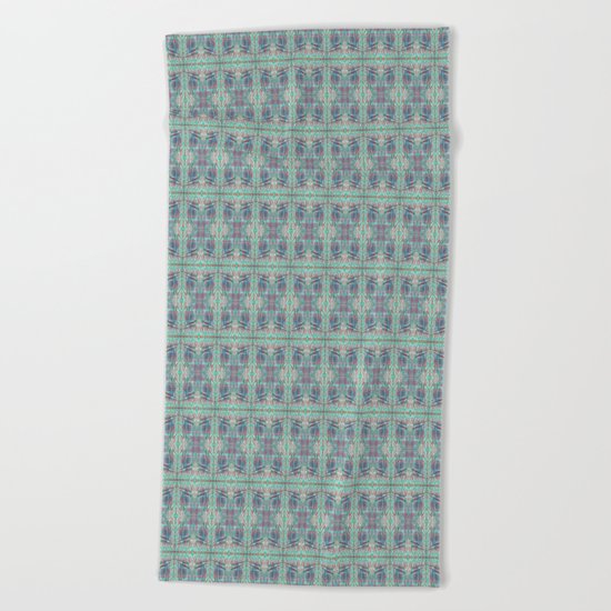 Butterfly Semi-Plaid Beach Towel