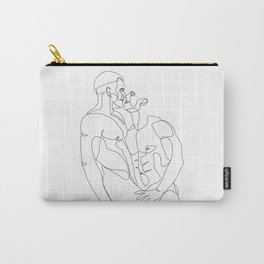 gay lovers one line art Carry-All Pouch