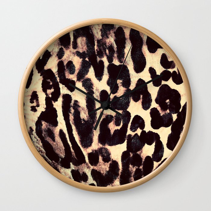 Leopard Print Wall Clock