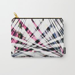 Abstract Tropical Black and Pink Jungle Leaves Carry-All Pouch