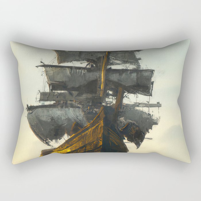 Ancient Spanish Galleon Rectangular Pillow