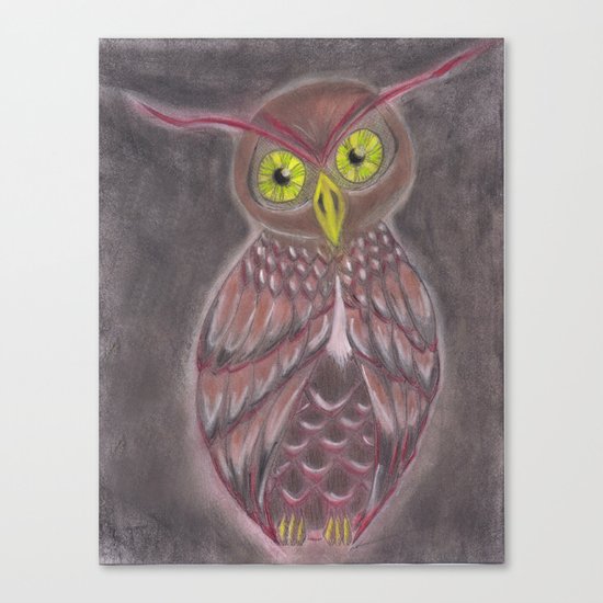 Stylized Owl Canvas Print