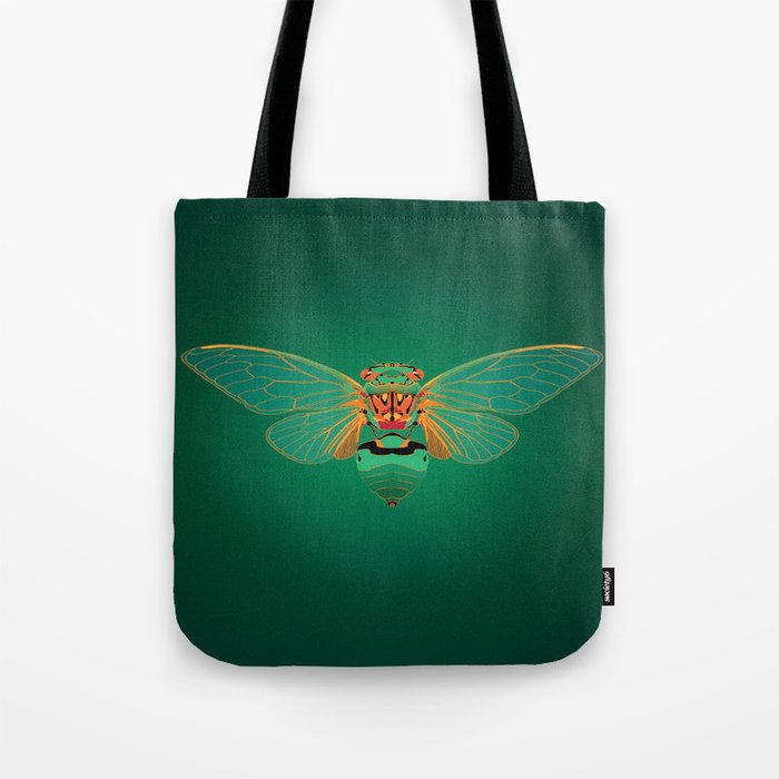 Green Grocer Cicada Tote Bag