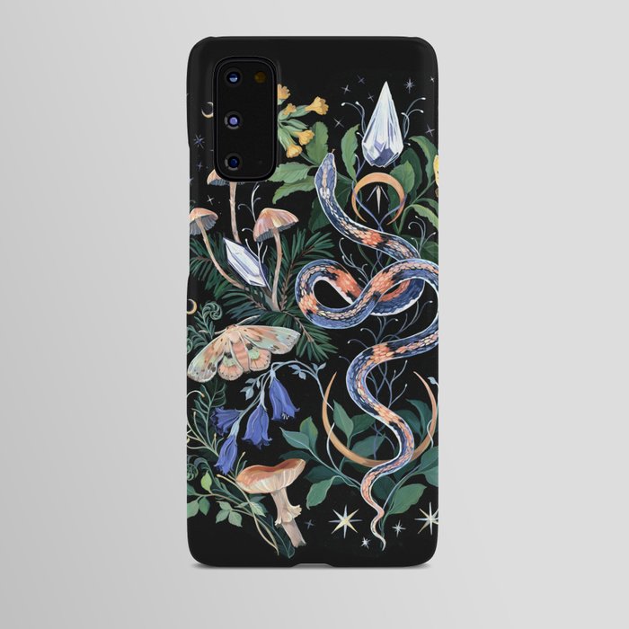 Mushroom Snake Crystals Garden Android Case