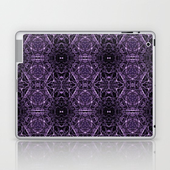 Liquid Light Series 33 ~ Purple Abstract Fractal Pattern Laptop & iPad Skin