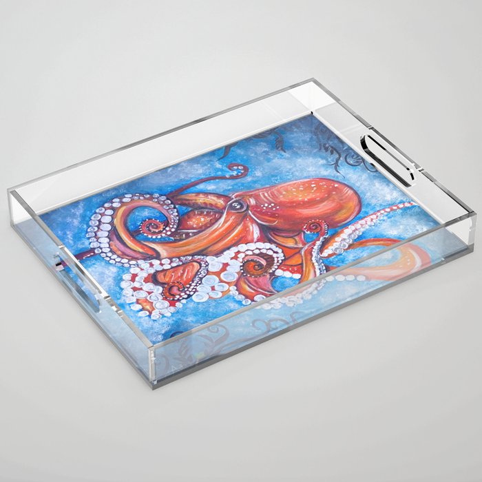 Colorful Octopus Acrylic Tray