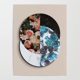 Marble and Roses Poster