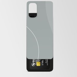 Soft Grey Blue Minimal Swirl Android Card Case