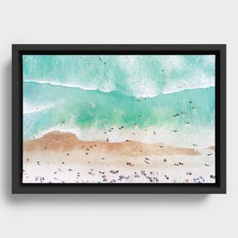 Beach Mood Framed Canvas