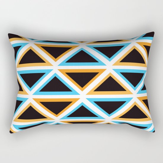 Colorful Triangle (Ranging Tribuj) Rectangular Pillow